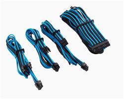 Corsair Premium Individually Sleeved DC Cable Starter Kit, Type 4 (Generation 4), Modrá/Černá
