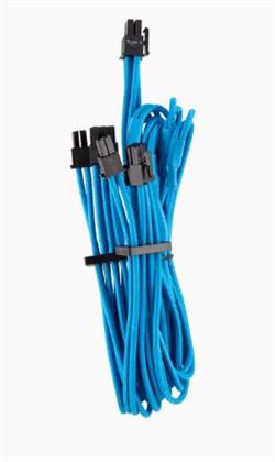 Corsair Premium Premium Individually Sleeved Split PCIe cable (2 connectors), Type 4 (Generation 4), Modrá