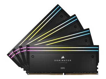 CORSAIR RAM Dominator Titanium RGB - 64 GB (4 x 16 GB Kit) - DDR5 6000 DIMM CL36
