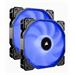 CORSAIR ventilátor AF140 LED Low Noise Cooling Fan, Dual Pack - Modrá