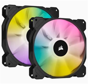 Corsair ventilátor SP140 RGB ELITE 140mm RGB LED Fan with AirGuide Dual Pack with Lighting Node CORE