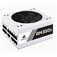 CORSAIR zdroj 850W RM850x MODULAR WHITE 80Plus GOLD certifikace s aktivnim PFC, tichý režim bez točení ventilátoru (model 2018) (