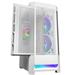 COUGAR Airface RGB White | PC Case | Mid Tower / Mesh Front Panel / 2 x 140mm ARGB Fans / 1x 120mm ARGB Fan / TG Le