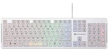 COUGAR herní klávesnice VANTAR S RGB White, Ultra Slim Thickness, Anti-Ghosting