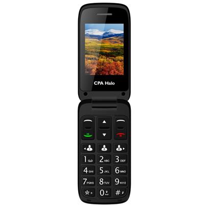 CPA mobilní telefon HALO 13 2,4"/ véčko/ vestavěná svítilna/ FM rádio - červený