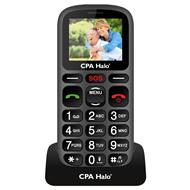 CPA mobilní telefon pro seniory HALO 16   1,77" barevný display/ SOS tlačítko/ vestavěná svítilna/ FM rádio/ černý