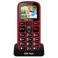 CPA mobilní telefon pro seniory HALO 16   1,77" barevný display/ SOS tlačítko/ vestavěná svítilna/ FM rádio/ červený