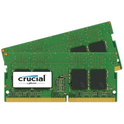 CRUCIAL 32GB=2x16GB DDR4 SO-DIMM 2400MHz PC4-19200 CL17 1.2V Dual Ranked x8