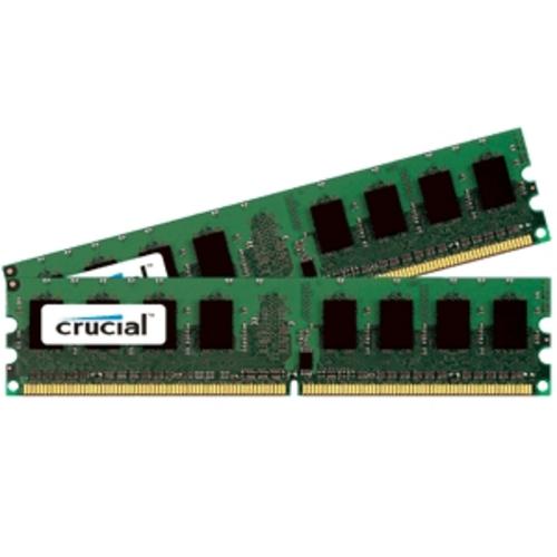 CRUCIAL 4GB=2x2GB DDR2 800MHz PC2-6400 CL6 1.80V (kit 2ks 2048MB)