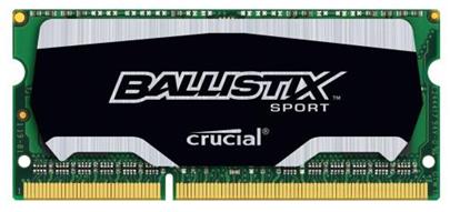 CRUCIAL 4GB Ballistix Sport DDR3 SO-DIMM 1600MHz PC3-12800 CL9 1.35/1.50V XMP
