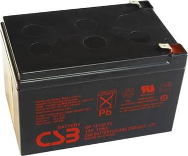 CSB GP12120 F2 (12V - 12Ah), konektor F2, VRLA-AGM záložní baterie