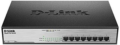 D-Link 8 Port Desktop Switch with 8 PoE Ports - DGS-1008MP