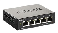 D-Link DGS-1100-05V2/E 5-Port Gigabit Smart Managed Switch- 5-Port 100BaseTX Auto-Negotiating 10/100/1000Mbps Switch