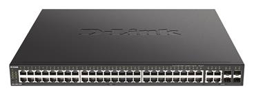 D-Link DGS-2000-52MP "48-Port Gigabit PoE Managed Switch + 4 Combo 1000BaseT/SFP- 48 x 10/100/1000 BaseT PoE ports- 4