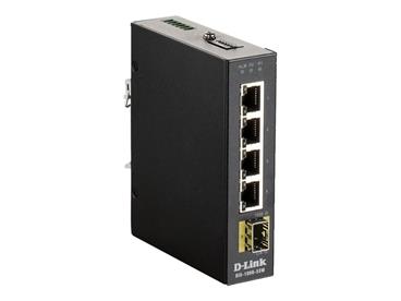 D-Link DIS-100G-5SW 5 Port Unmanaged Switch with 4 x 10/100/1000BaseT(X) ports & 1 x 100/1000BaseSFP ports