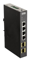 D-Link DIS-100G-6S 4-port Gigabit Industrial Switch including 2 x 100/1000M SFP