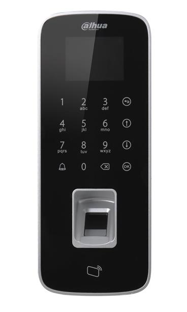 DAHUA Autonomní dotyková kódová klávesnice s RFID čtečkou 125kHz a čtečkou otisků prstů, IP65, TCP/IP