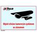 DAHUA Bezpečnostní tabulka pro kamerové systémy, transparentní, 140x100mm, logo Dahua
