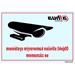 DAHUA Bezpečnostní tabulka pro kamerové systémy, transparentní, zrcadlový tisk, 105x74mm, logo Dahua