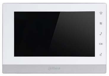 DAHUA Bytový monitor IP 2-drát/ touch 7" 800x480/ paměť/ CZ menu/ bílý