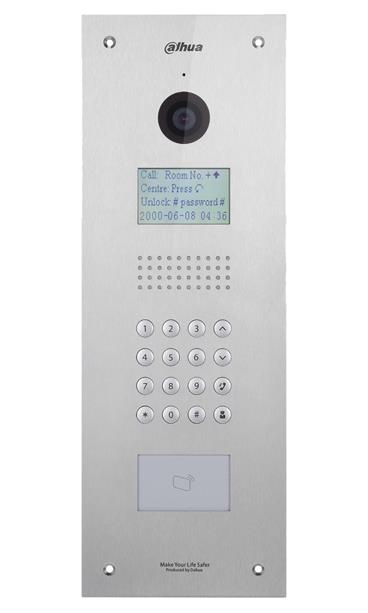 DAHUA Modulární dveřní stanice IP/ klávesnice/ 1,3Mpix 120st/ RFID 13,56MHz/ DC12V/ IP53/ IK07/ nerezová ocel