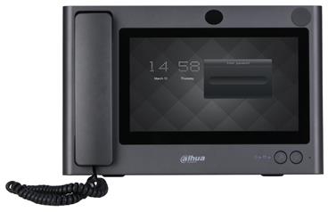DAHUA Recepční monitor IP/ touch 10" 1024x600/ HDMI-out/ Ethernet/ DC12V/ paměť/ CZ menu/ černý
