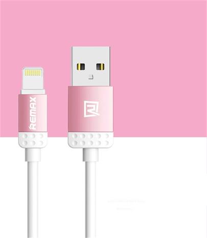 Datový kabel Lovely, micro USB, barva růžová
