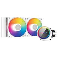 DEEPCOOL vodní chladič Gammaxx L240 A-RGB WH / 2x120mm fan / ARGB / Intel i AMD / bílý