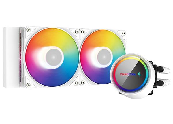 DEEPCOOL vodní chladič Gammaxx L240 A-RGB WH / 2x120mm fan / ARGB / Intel i AMD / bílý