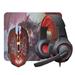 Defender Sada myši Dragonborn MHP-03, 3200DPI, optická, 6tl., 1 kolečko, drátová USB, černá, s herními sluchátky a podlo