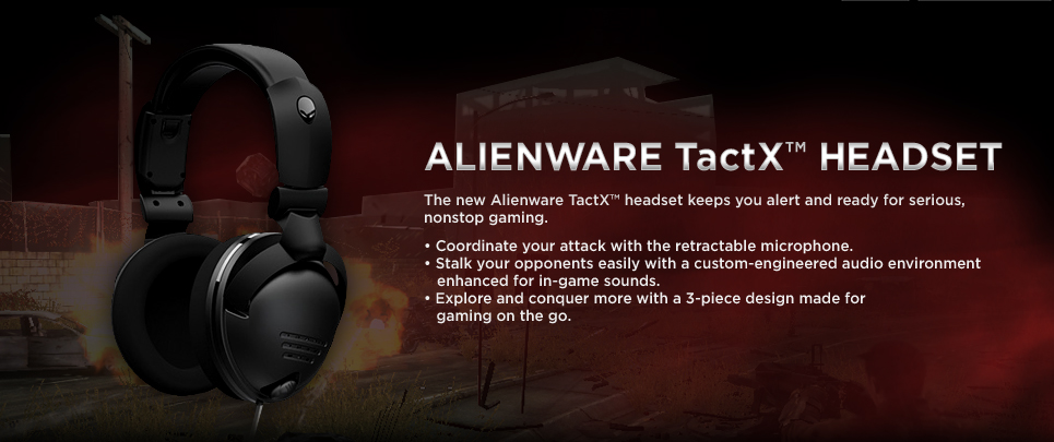 Dell alienware tactx online headset