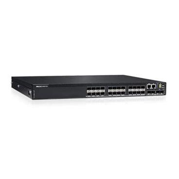 Dell EMC Networking N3224F-ON/ 24 x 1GbE SFP/ 4 x 10 SFP+/ 2 x 100GB QSFP28 1xAC PSU IO/PS OS6