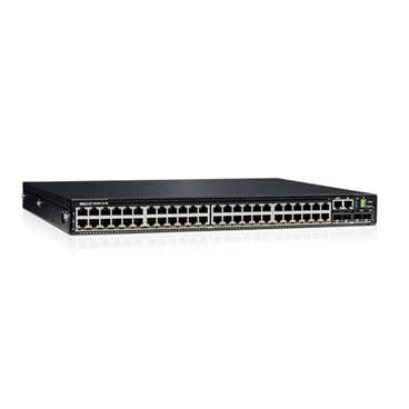 Dell EMC Networking N3248PXE-ON/ 48 x 1/2.5/5/10GbE, 4 x 25G SFP28/ 2 x 100G QSFP28 PoE 90W 1xAC PSU IO/PS OS6