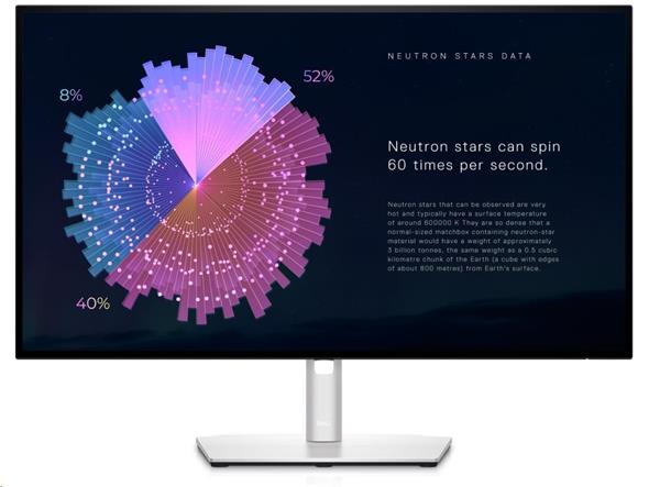 Dell LCD UltraSharp 27 USB-C Hub Monitor- U2722DE/27"/8ms/1000:1/2560 x 1440/60hz/IPS/16:9/Pivot/VESA/HDMI/DP/3YNBD