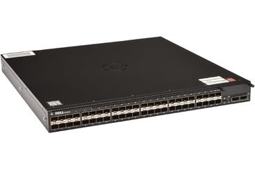 Dell Networking S4048-ON 48x 10GbE SFP+ and 6x 40GbE QSFP+ ports IO to PSU air 1x AC PSUs DNOS9