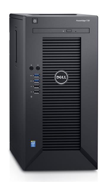 DELL PowerEdge T30/ Xeon Quad Core E3-1225 v5/ 16GB/ 2x 240GB SSD + 2x 2TB 7200 ot. R1+R1/ DVDRW/ 3YNBD on-site