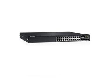 Dell Powerswitch N2224X-ON 24x1/2.5G 4x25G 2x40G Stacking 1xAC PSU IO/PS airflow OS6