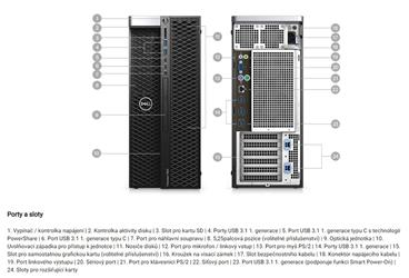 Dell Precision 5820 Tower Xeon W-2223/16GB/256SSD +2x2TB/P620-2GB/5xGLAN/3r PrSu NBD