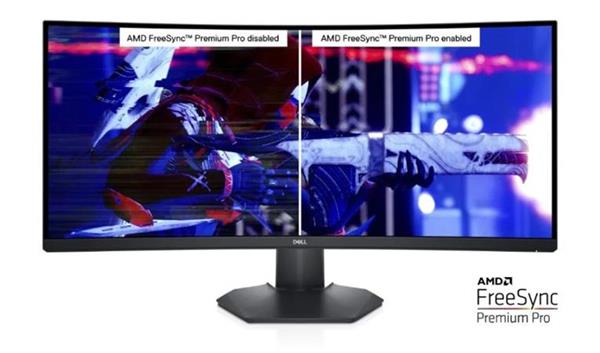 DELL S3422DWG/ 34" curved/ 21:9/ 3440 x 1440/ WQHD/ 3000:1/ 1ms/ VA/ DP/ 2xHDMI/ 4xUSB/ 3Y Basic on-site