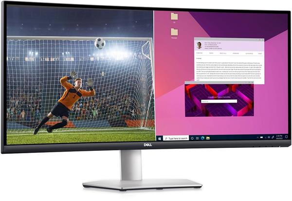 Dell S3423DWC LCD 34"/3440x1440 100Hz/4ms/3000:1/2xHDMI 2.0/DP/USB-C/DOCK/repro/VA panel/stribrny