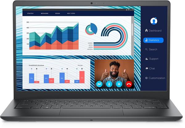 Dell Vostro 3420, i3-1115G4, 8GB RAM, 256GB SSD, 14 FHD, UHD, FgrPr, 3 Cell, WLAN, Bkl Kb, W11 Home, 3Y Basic Onsite