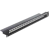 Delock 19” Keystone Patch Panel 24 Port black