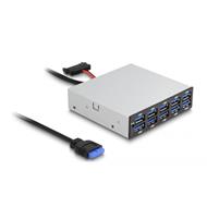 Delock 3.5” USB 5 Gbps přední panel 10 x USB Typ-A