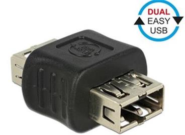 Delock Adapter EASY-USB 2.0 Type-A female > EASY-USB 2.0 Type-A femal