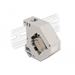 Delock Adaptér na DIN lištu s Keystone Modulem RJ45, zásuvkový, Cat.6A LSA