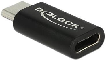 Delock Adapter SuperSpeed USB 10 Gbps (USB 3.1 Gen 2) USB Type-C™ male > female port saver black