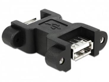 Delock adaptér USB 2.0 A samec > A samice s LED indikátory voltů a ampérů