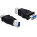 DeLock adaptér USB 3.0-B samec na USB 3.0 A samice