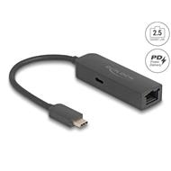 Delock Adaptér USB Type-C™ na 2,5 Gigabit LAN s Power Delivery 100 watt