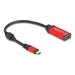 Delock Adaptér USB Type-C™ na HDMI (DP Alt Mód) 8K 60 Hz s funkcí HDR červená